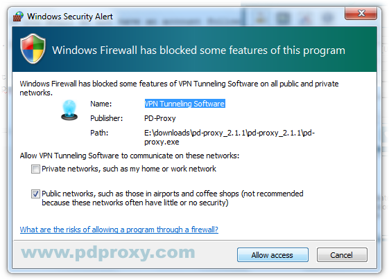 Allow PD-Proxy in Firewall