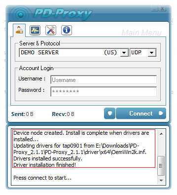 TAP Driver Installed